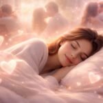 Osoba snívajúca o láske s emotívnym výrazom tváre