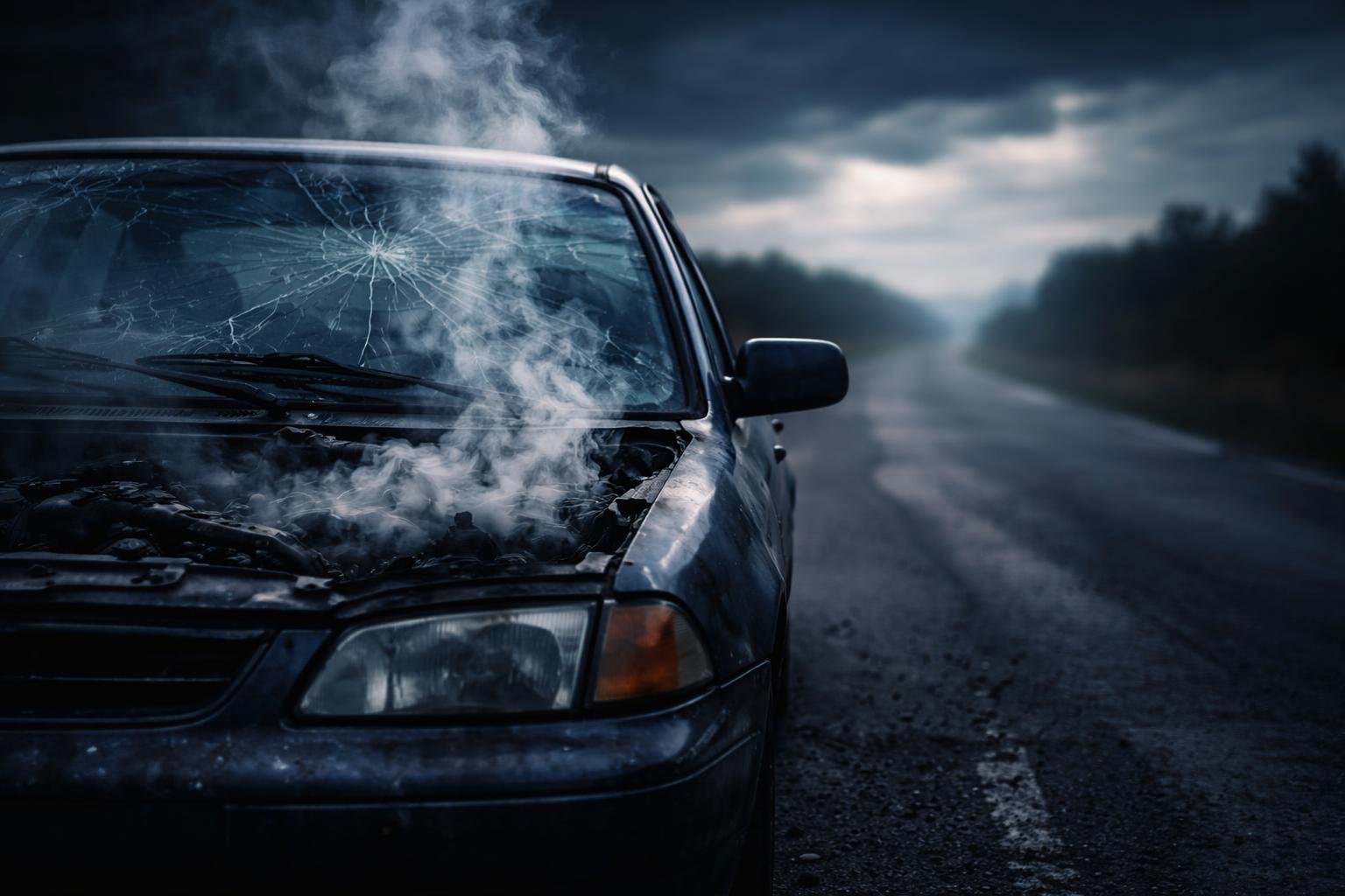 Sen o pokazenom aute symbolizuje životné prekážky a stratu smerovania