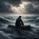 Sen o stroskotancovi na rozbúrenom mori, symbol neistoty a straty