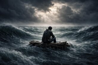Sen o stroskotancovi na rozbúrenom mori, symbol neistoty a straty
