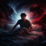 Osoba kričí v sne plnom emocionálneho napätia a strachu